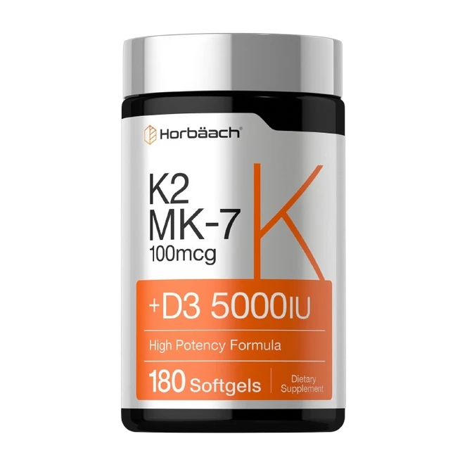 K2 MK-7 100 mcg + D3 5000 IU